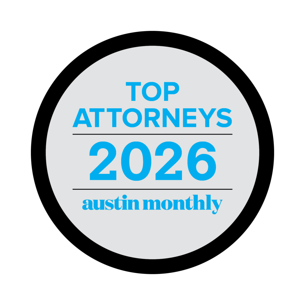 Austin Monthly Top Attorneys Badge 2026 - Albizu Law Firm
